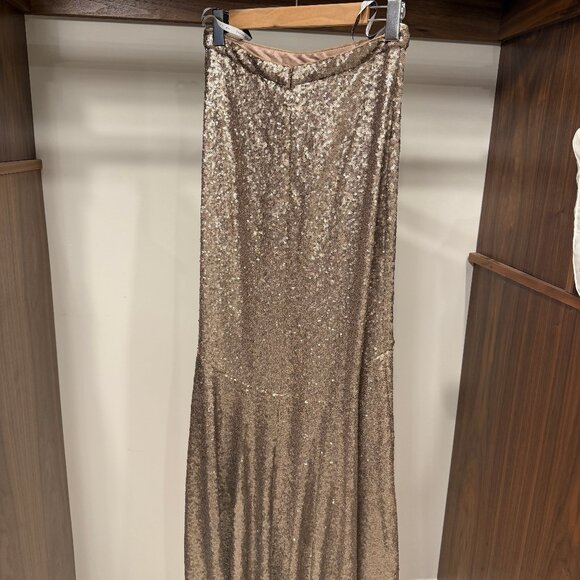 Jenny Yoo Sequin High Low Skirt - BHLDN - Size 6 - Picture 4 of 5